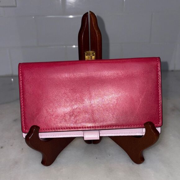 Coach Leather Checkbook Case Wallet - Picture 4 of 14